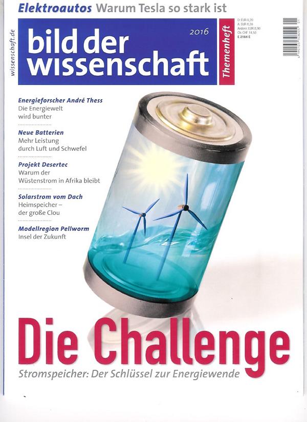 Energiespeicher-Sonderheft von bild der wissenschaft