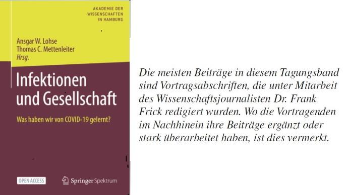 Lektorat Frank Frick für Band Infektionen und Gesellschaft Band 2